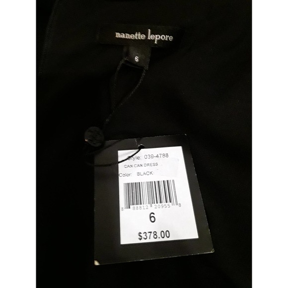 NWT Nanette Lepore Asymmetrical CAN CAN Side Ruffle Midi Dress MSRP $378 - Picture 6 of 9